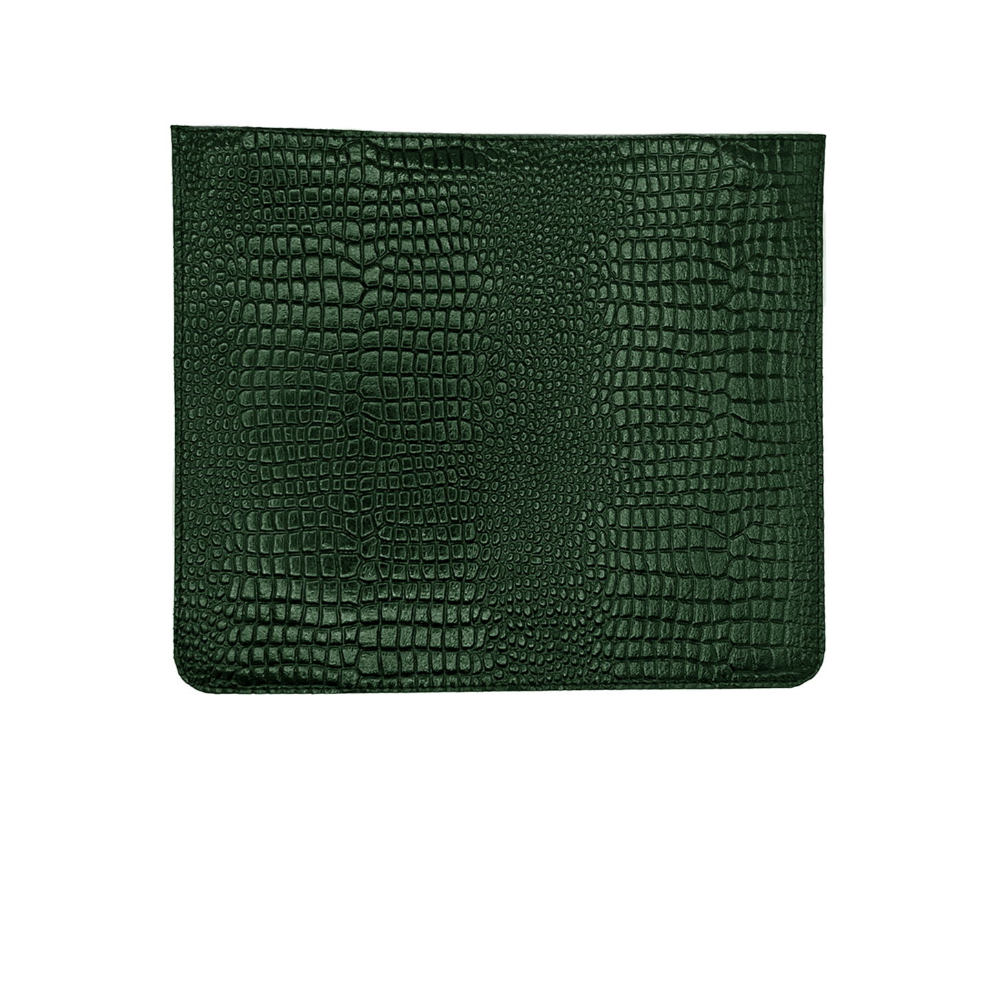 Luxury Croc look Leather Green