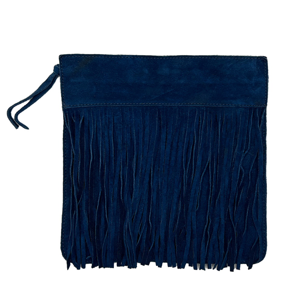 Fringes Suede blue