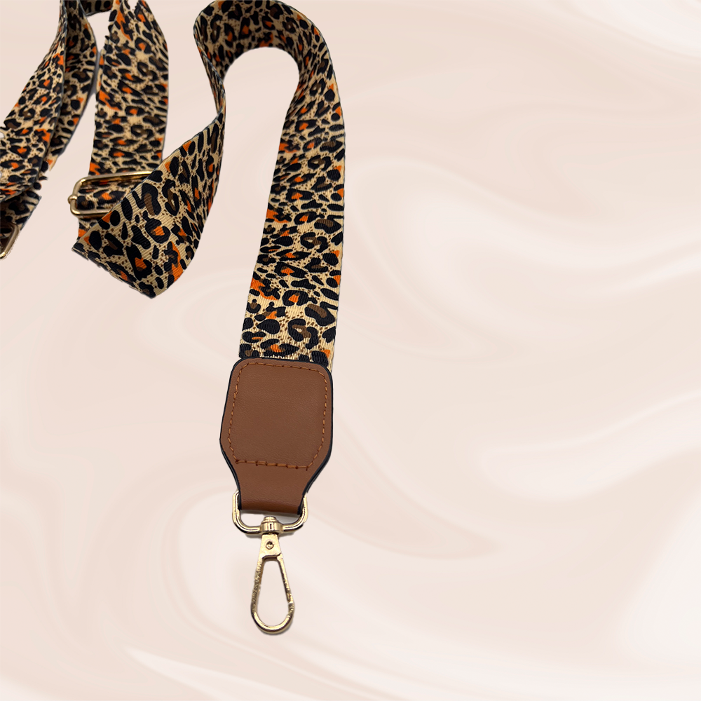 Orange animal print Strap