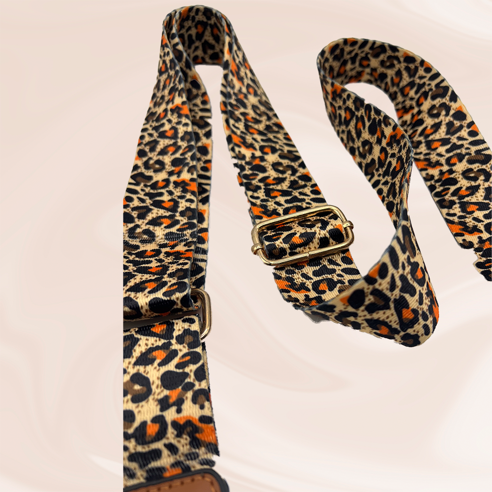 Orange animal print Strap