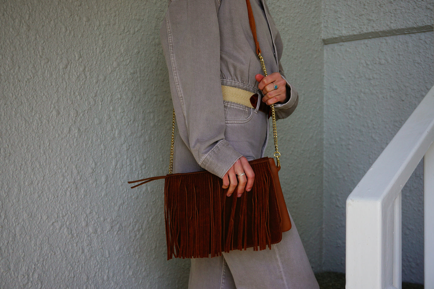 Fringes Suede brown