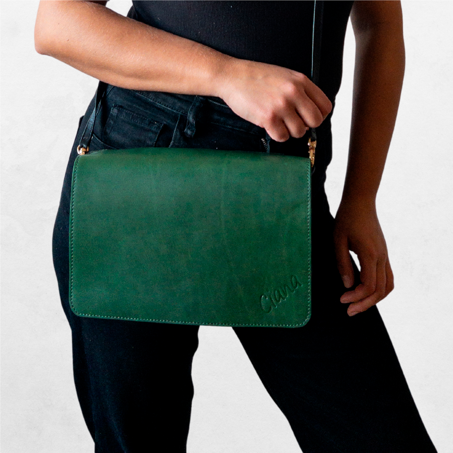 Plain Leather Green