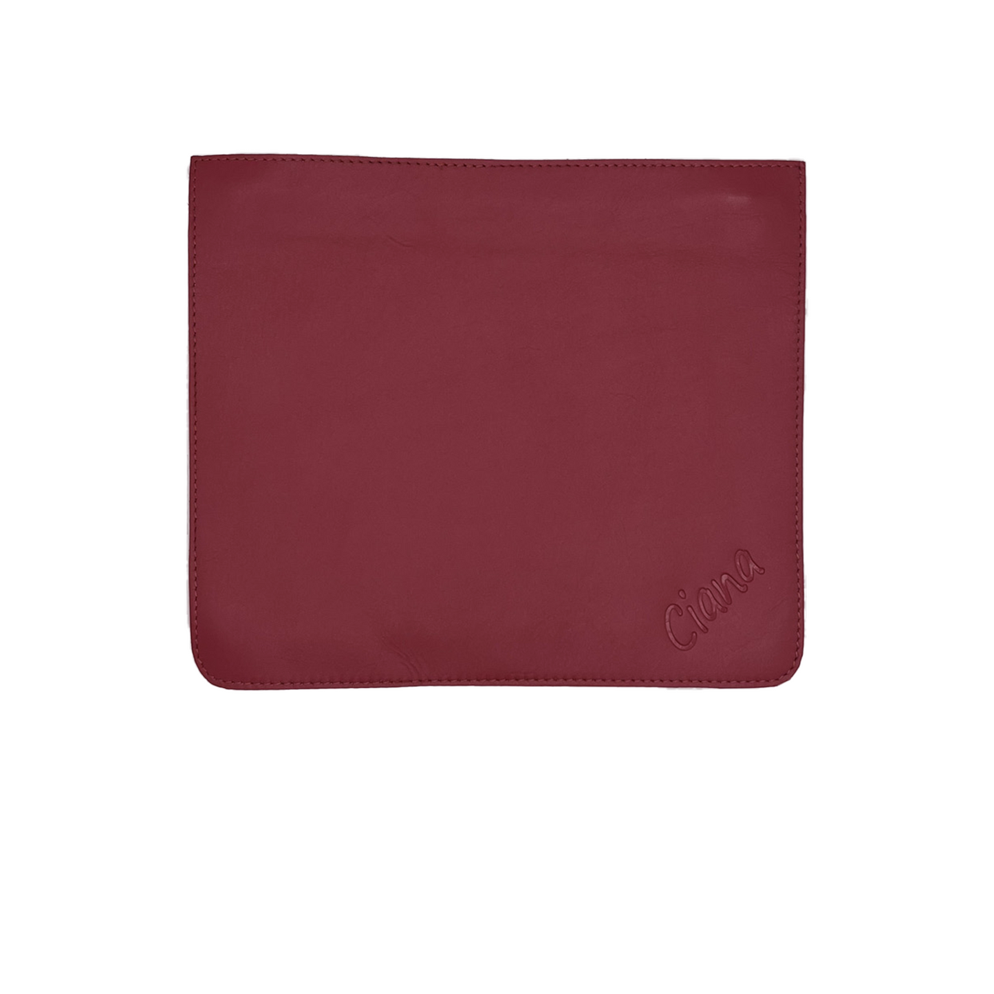 Plain Leather Maroon