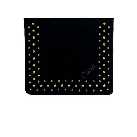 Rivets Suede Black