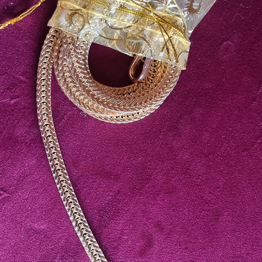 Flat Weave Gold Chain